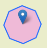 Point buffer with 2 quadrant segments Point buffer with 2 quadrant segments
